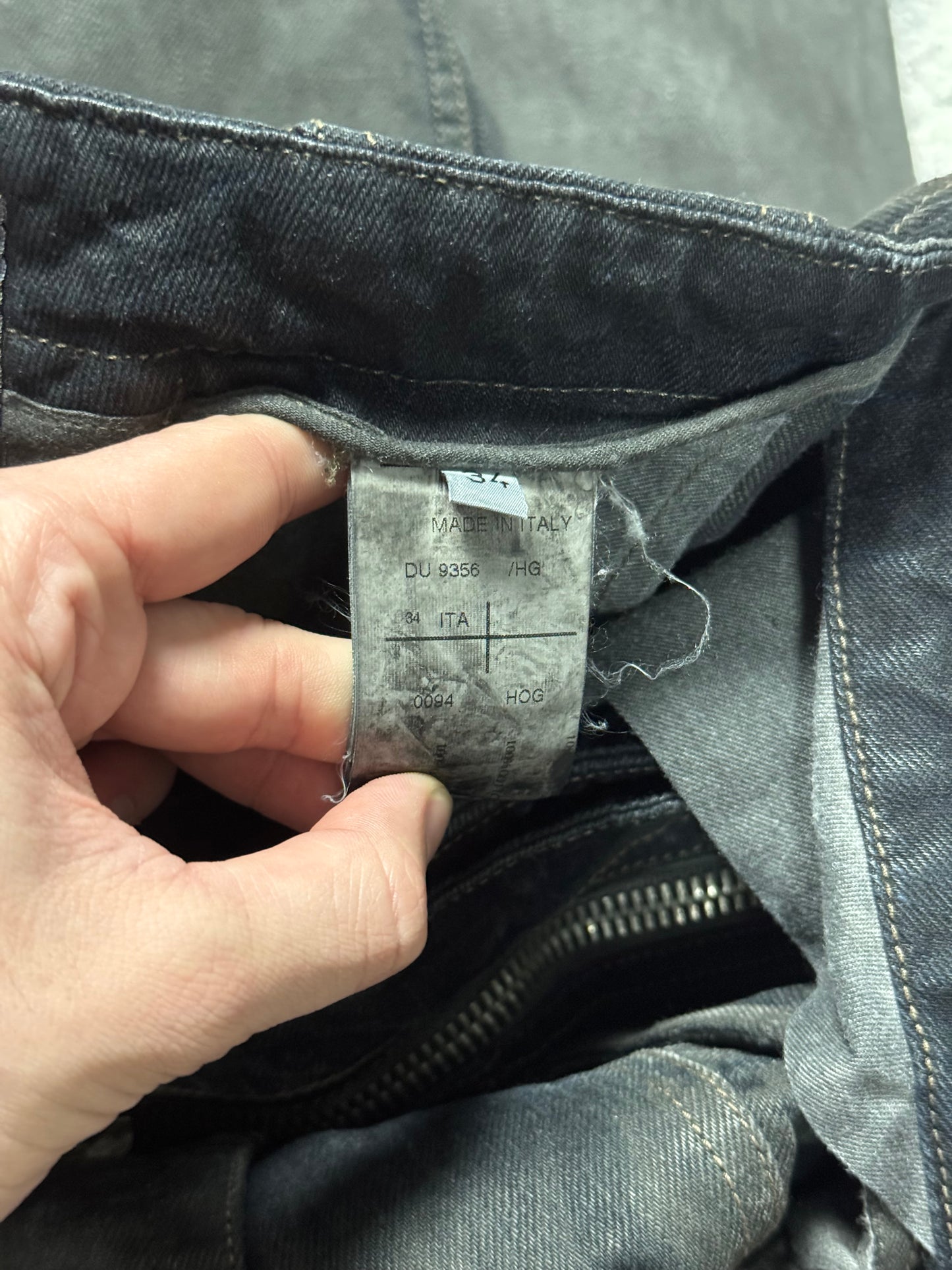 FW12 Rick Owens Hogwash Half Layer Aircut Denim