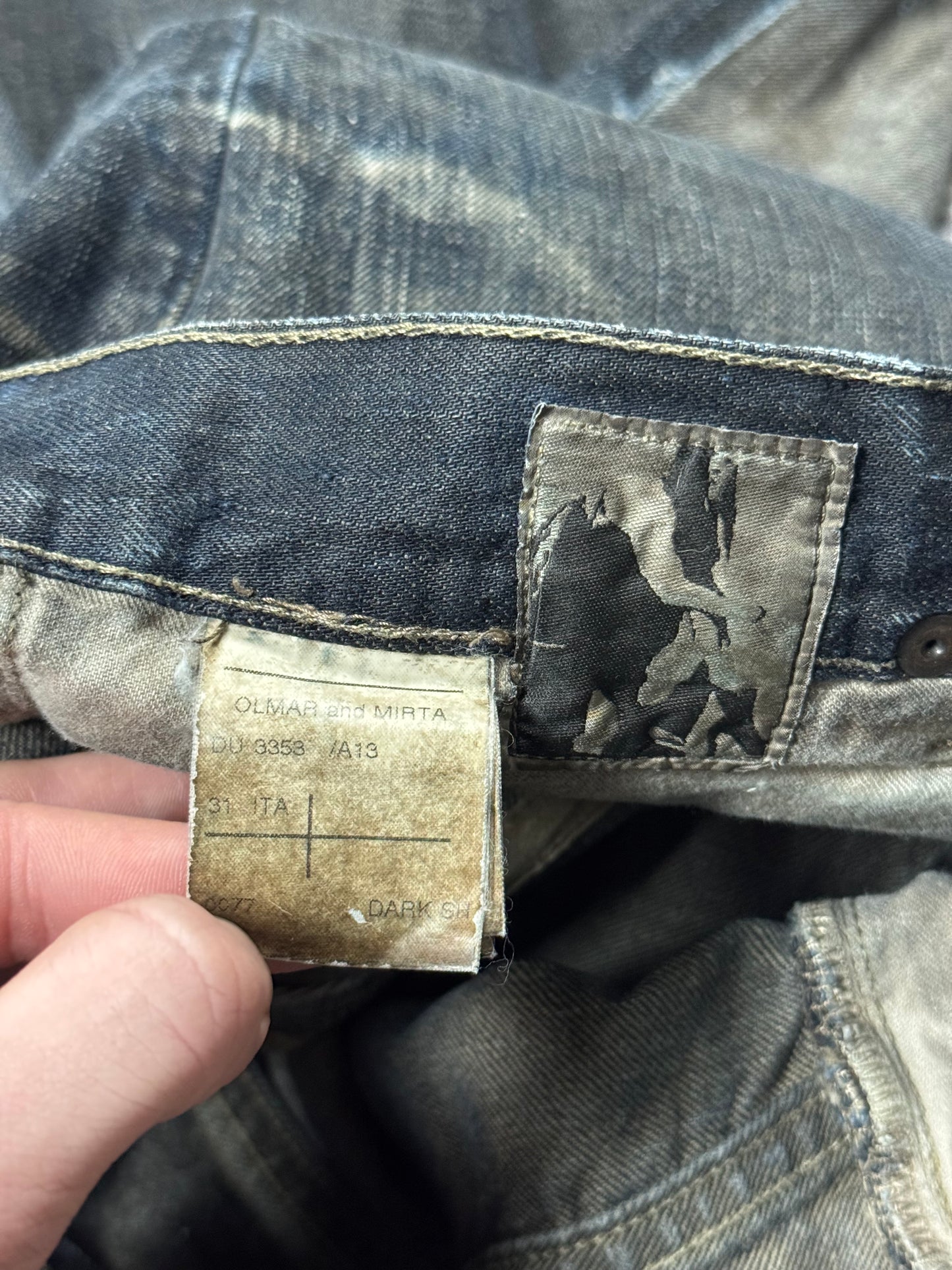 FW08 Rick Owens “Stag” Clawmark Denim