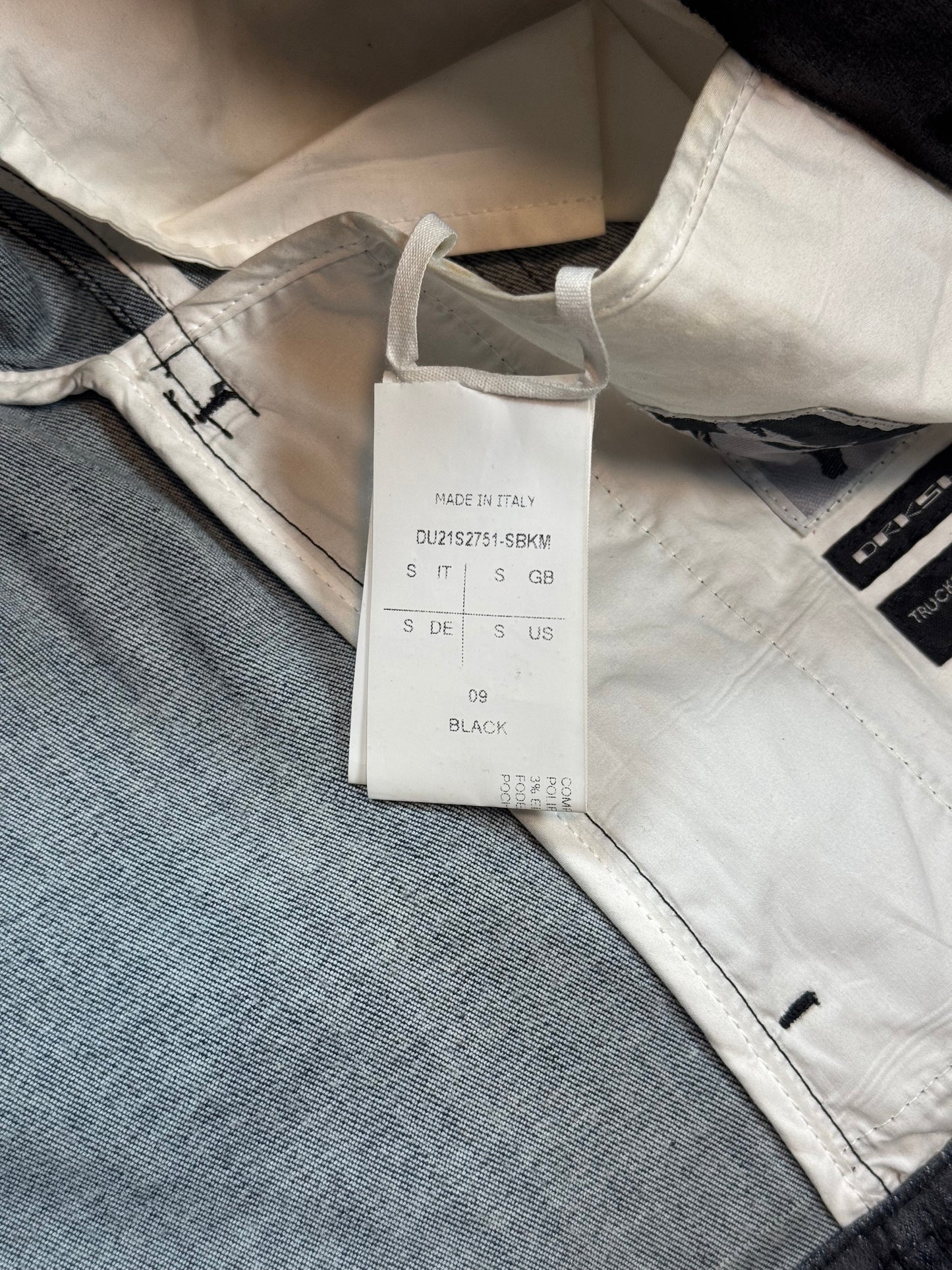SS21 Rick Owens Waxed Denim Jacket