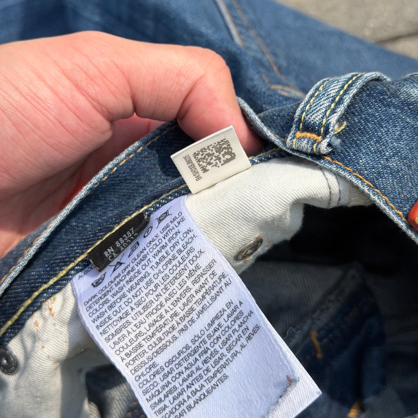 SS05 Yohji Yamamoto Y-3 Adidas 3 Stripe Denim