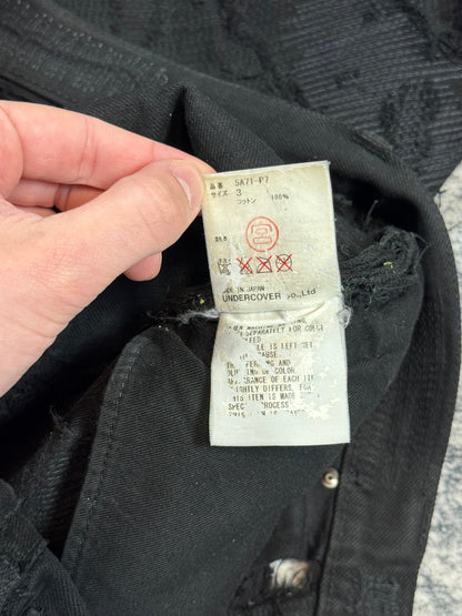 AW05 Undercover “Arts & Crafts” 85 Black Boro Denim