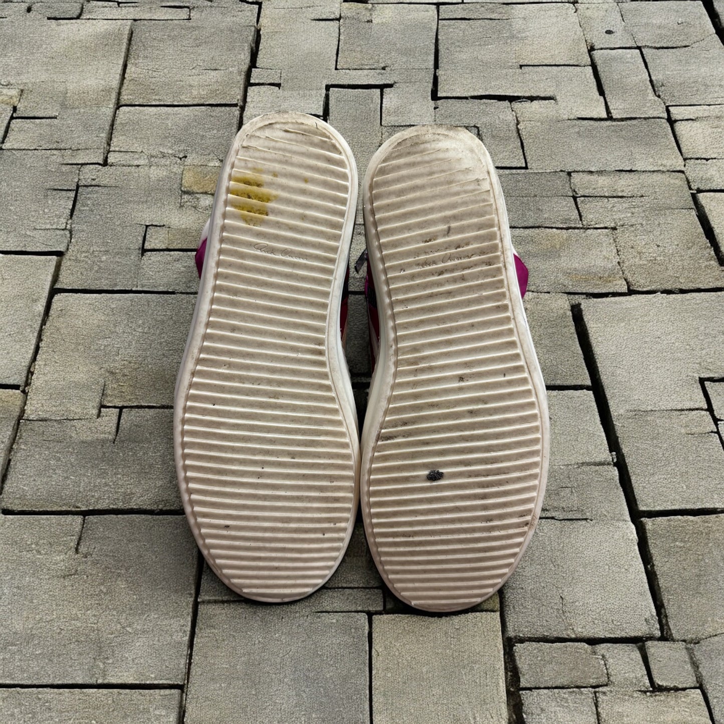 SS23 Rick Owens Pink Suede Geobaskets