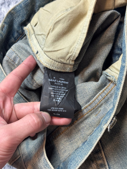 FW16 Saint Laurent Paris D02 Crash Denim