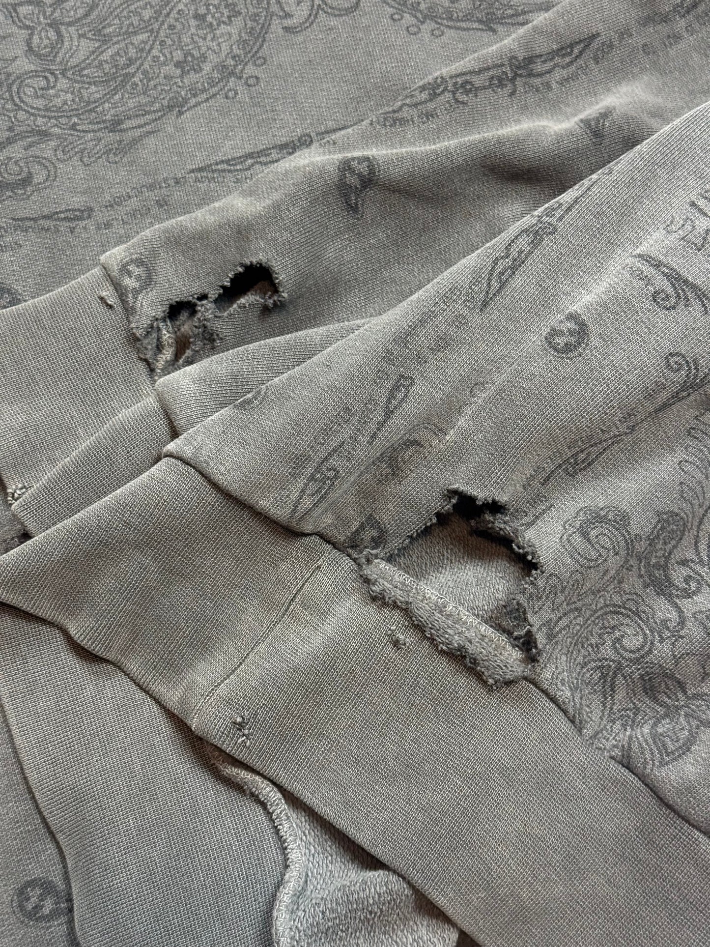AW04 Raf Simons Charcoal Paisley