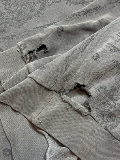 AW04 Raf Simons Charcoal Paisley
