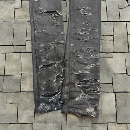 SS04 Dior Homme Strip Waxed Denim