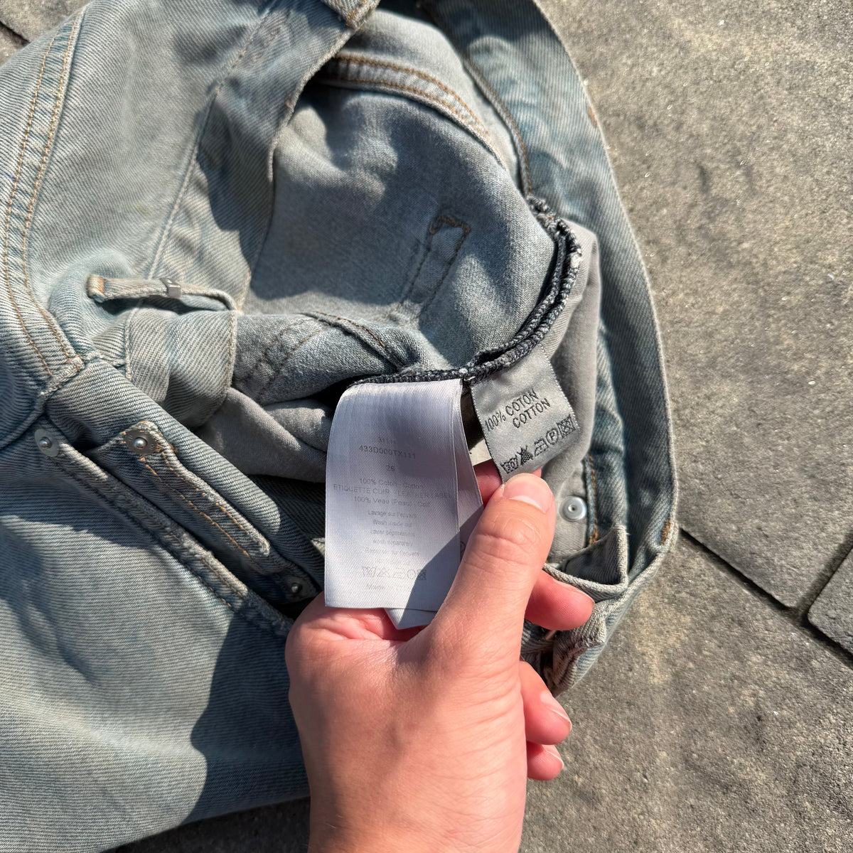 Dior Homme Grey Wash Skinny Denim
