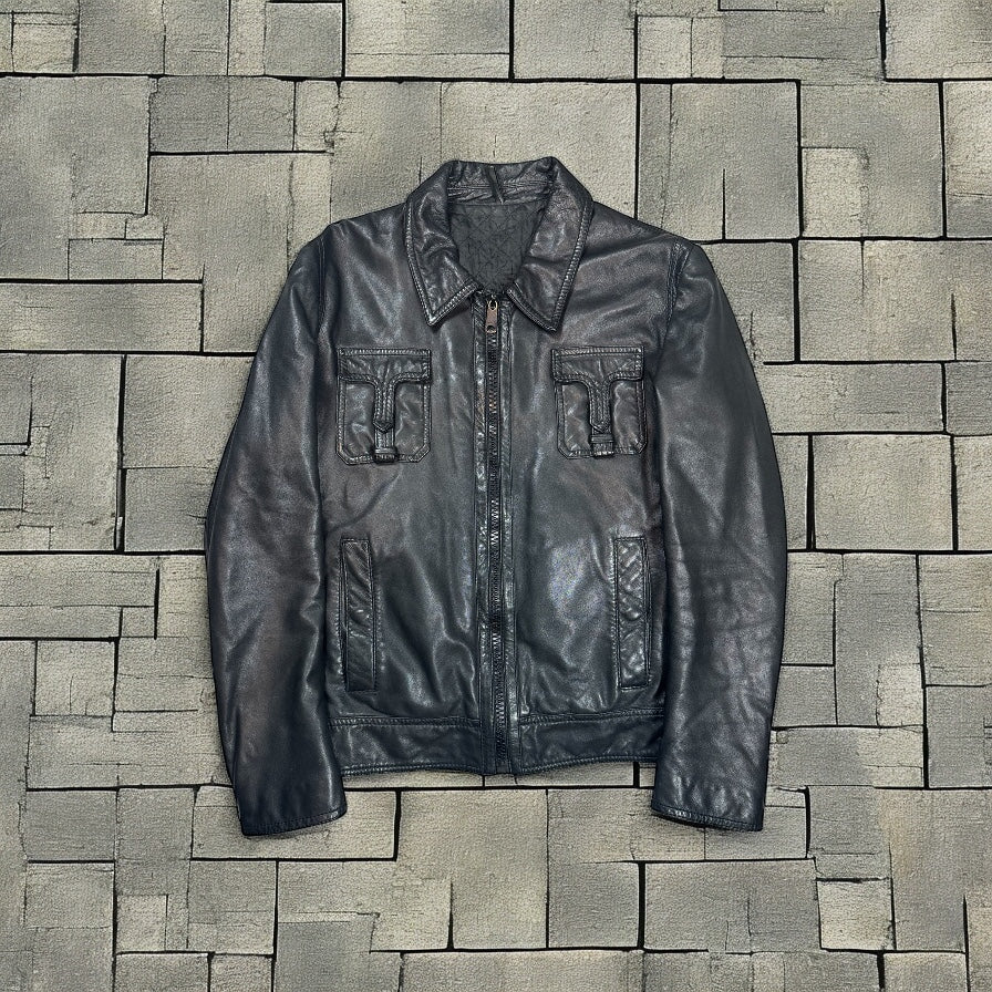 AW05 Dior Homme “T Pocket” Leather Jacket