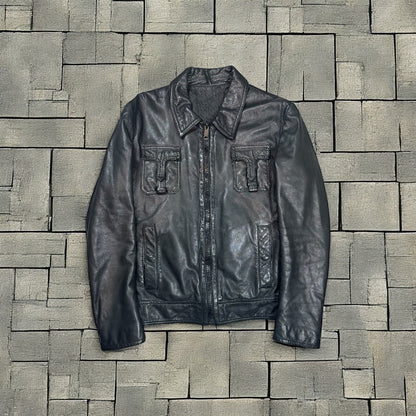 AW05 Dior Homme “T Pocket” Leather Jacket