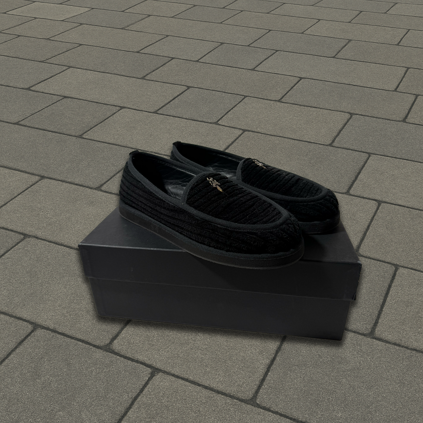 Chrome Hearts Dagger Corduroy Loafers