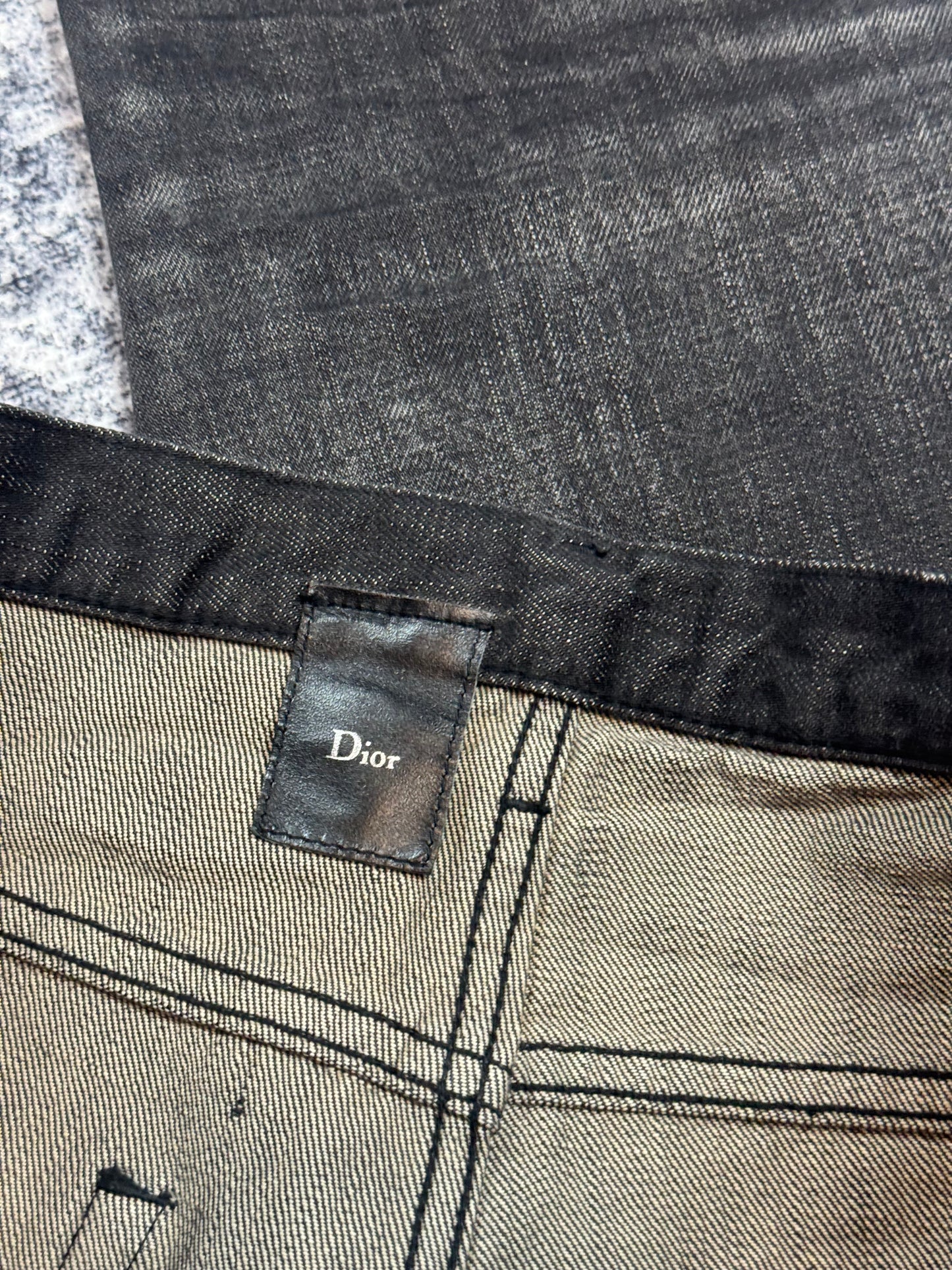 AW03 Dior Homme Clawmark Denim