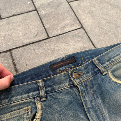 AW04 Undercover Red Yarn 68 Denim