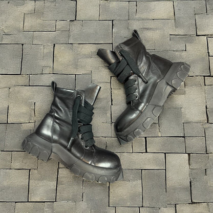 Rick Owens Jumbo Lace Bozo Tractor Boots