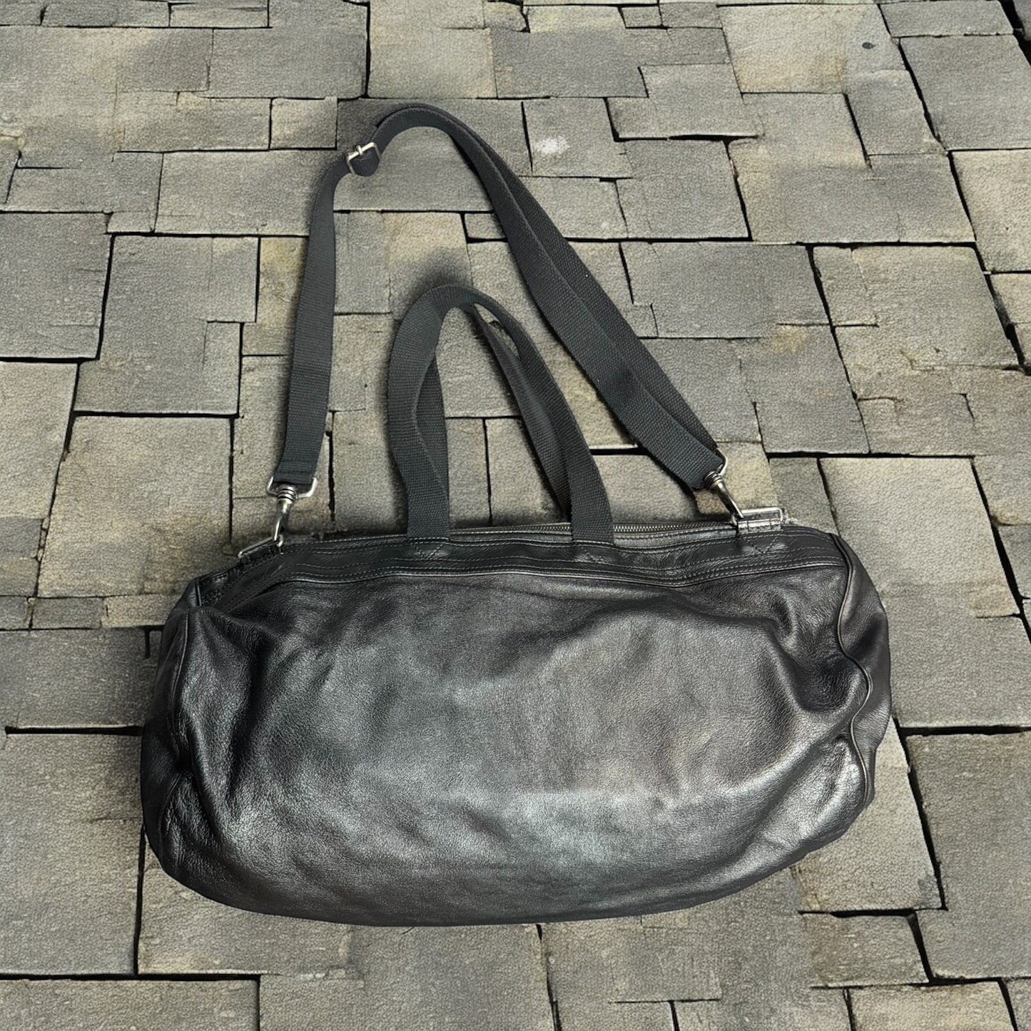 AW06 Dior Homme Leather Deville Duffel Bag