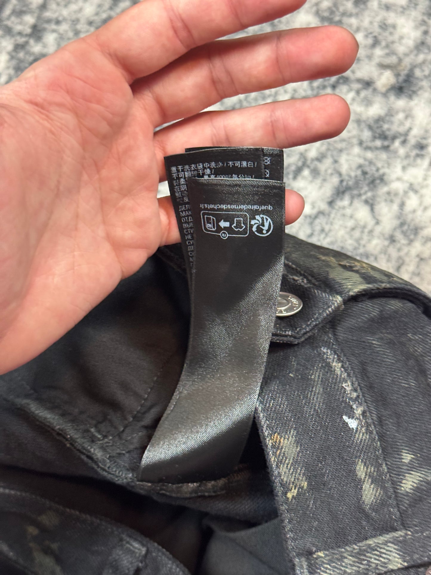 SS23 Balenciaga Thrashed Mud Jeans