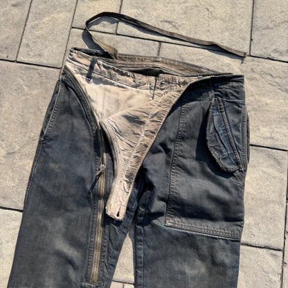 FW07 Rick Owens Dust Double Layer Aircut Denim