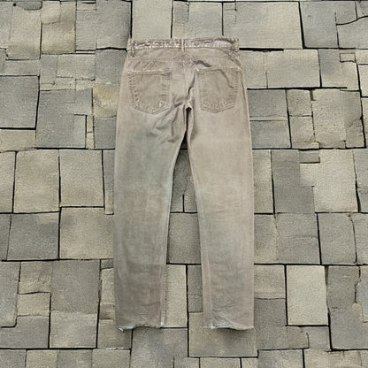 AW06 Rick Owens Grosgrain Detroit Cut Denim