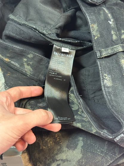 SS23 Balenciaga Thrashed Mud Jeans