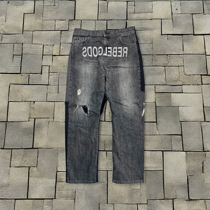 AW02 Undercover “Witches Cell Division” REBELGODS Hybrid Denim