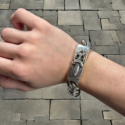 Chrome Hearts Dagger ID 13 Link Cuban Bracelet
