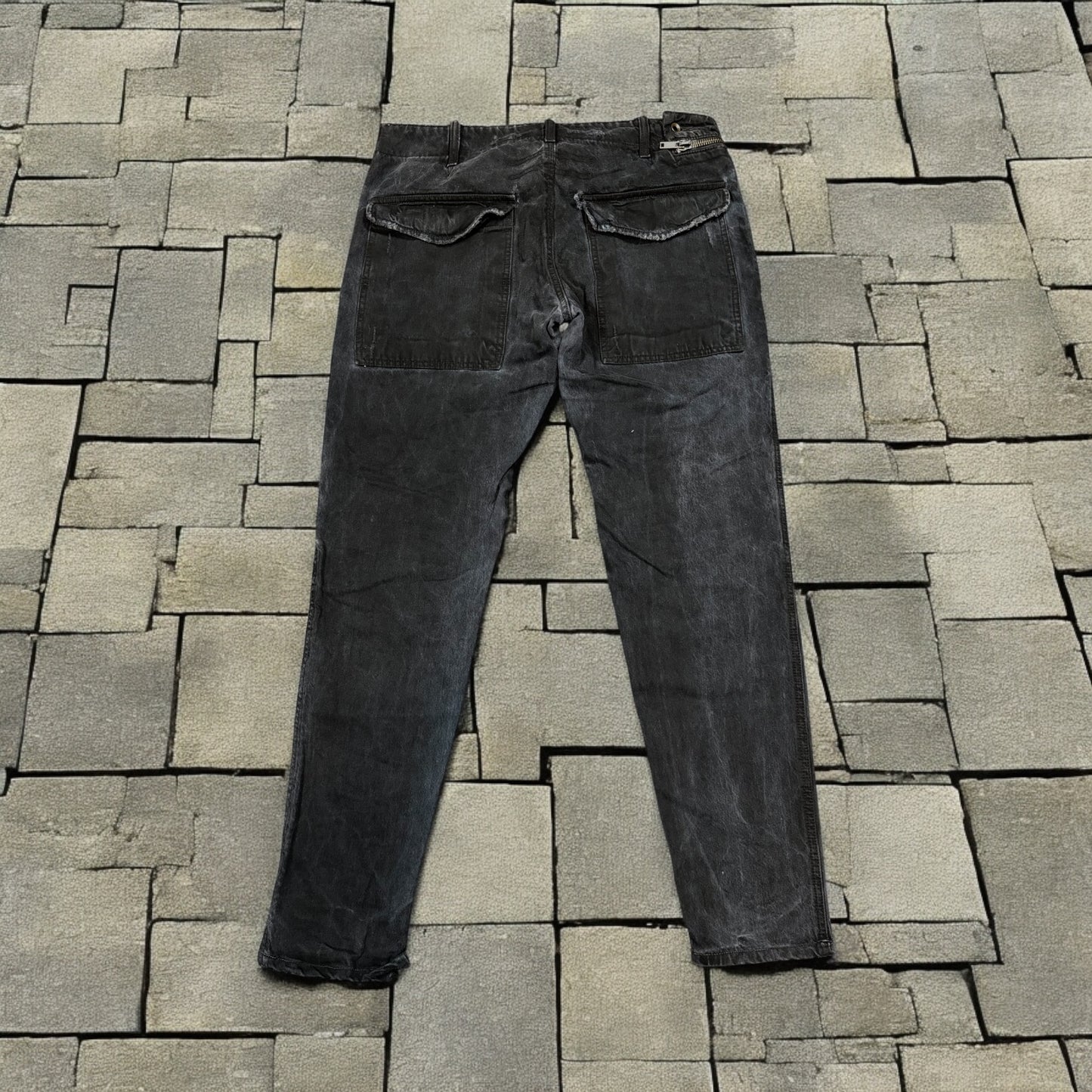 FW05 Rick Owens Double Layer Aircut Denim