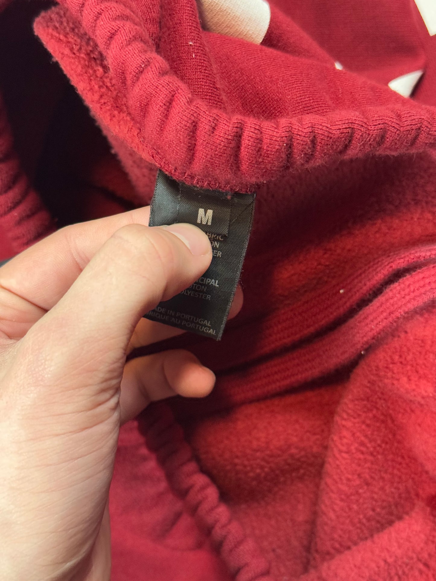 AW18 Vetements Red Spellout Sweatpants