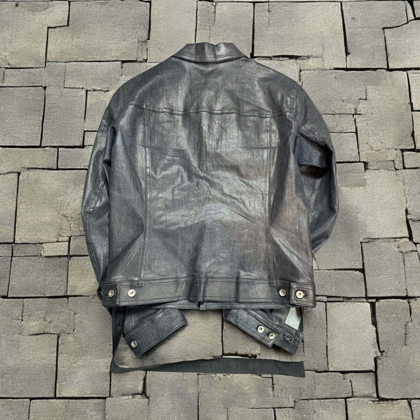 SS21 Rick Owens Waxed Denim Jacket