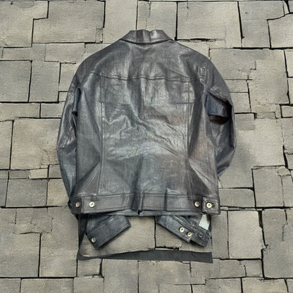 SS21 Rick Owens Waxed Denim Jacket