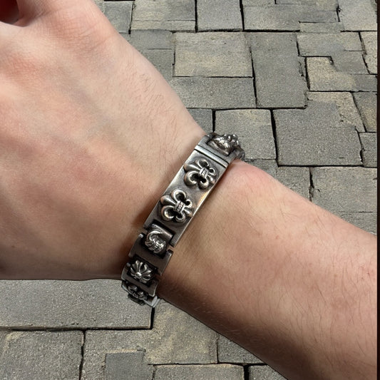 Chrome Hearts Multi Link Elemental Fleur Mini Id Bracelet