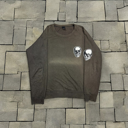 SS04 Number Nine Double Skull Crewneck