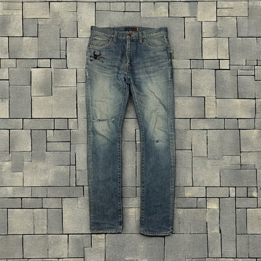 AW05 Undercover Skull Boro Denim