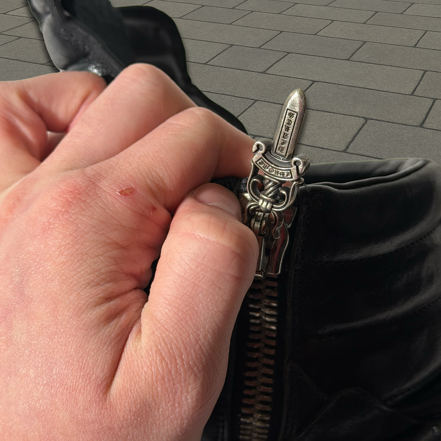 Chrome Hearts Rick Owens Black Geobasket