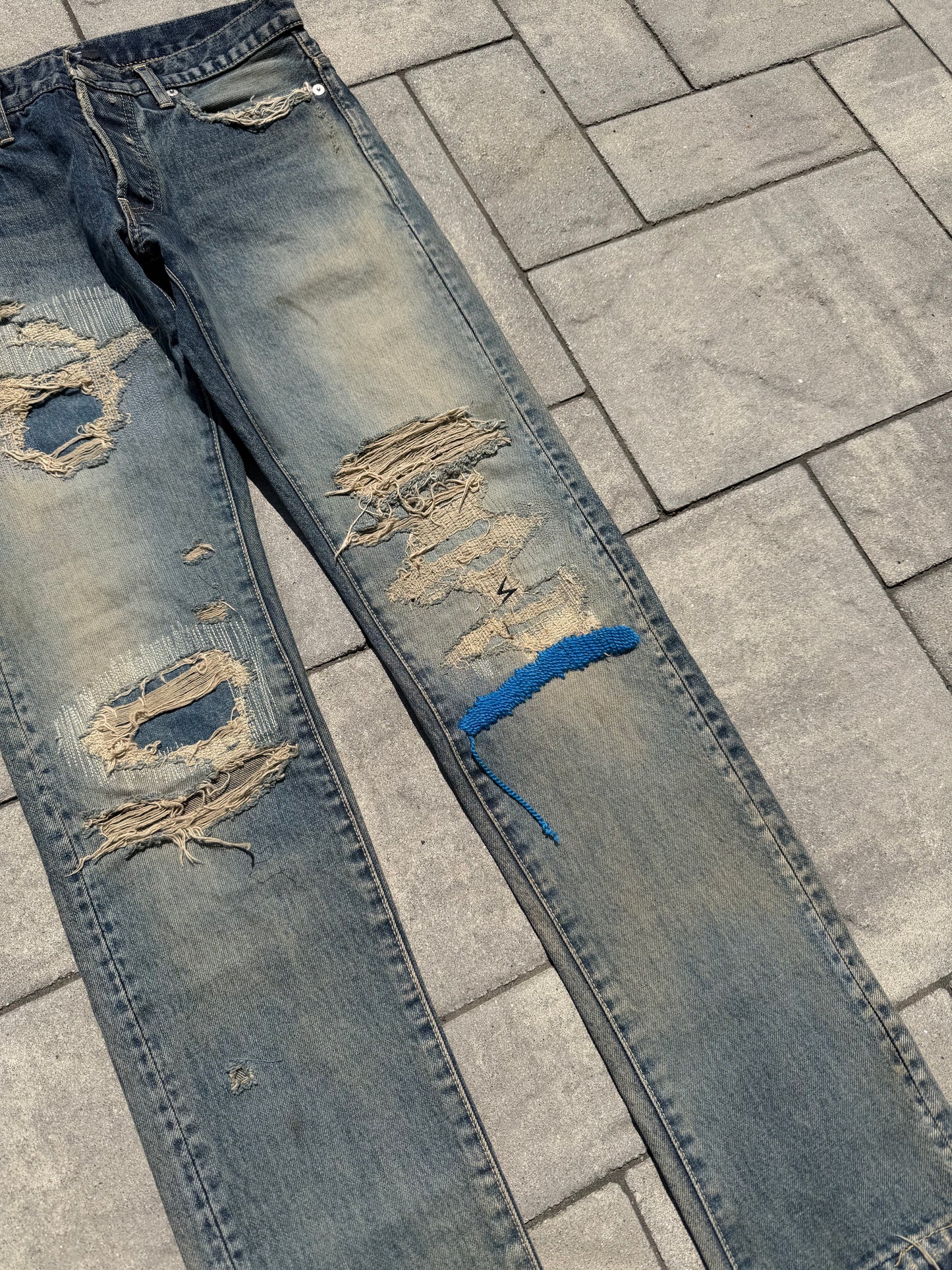 SS10 Undercover Blue Yarn 68 Denim