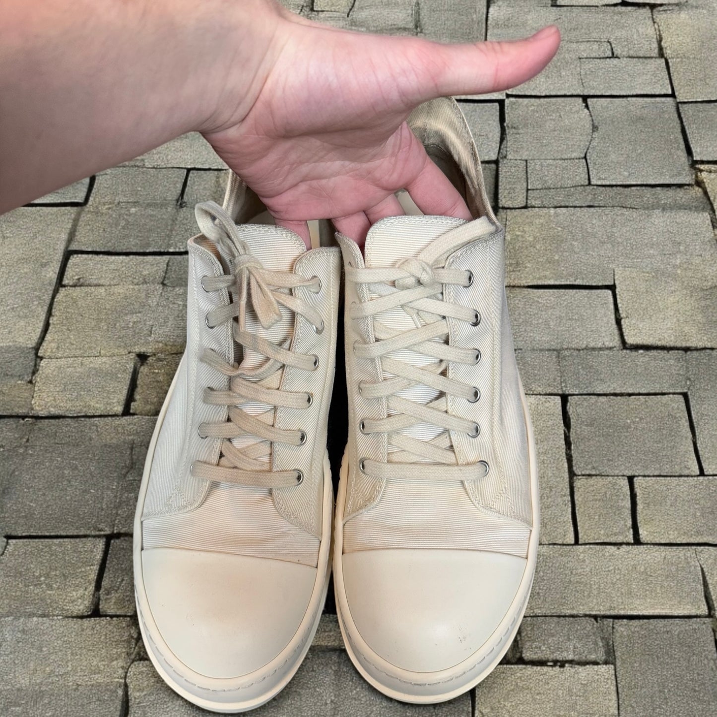 Rick Owens Milk Low Top Ramones