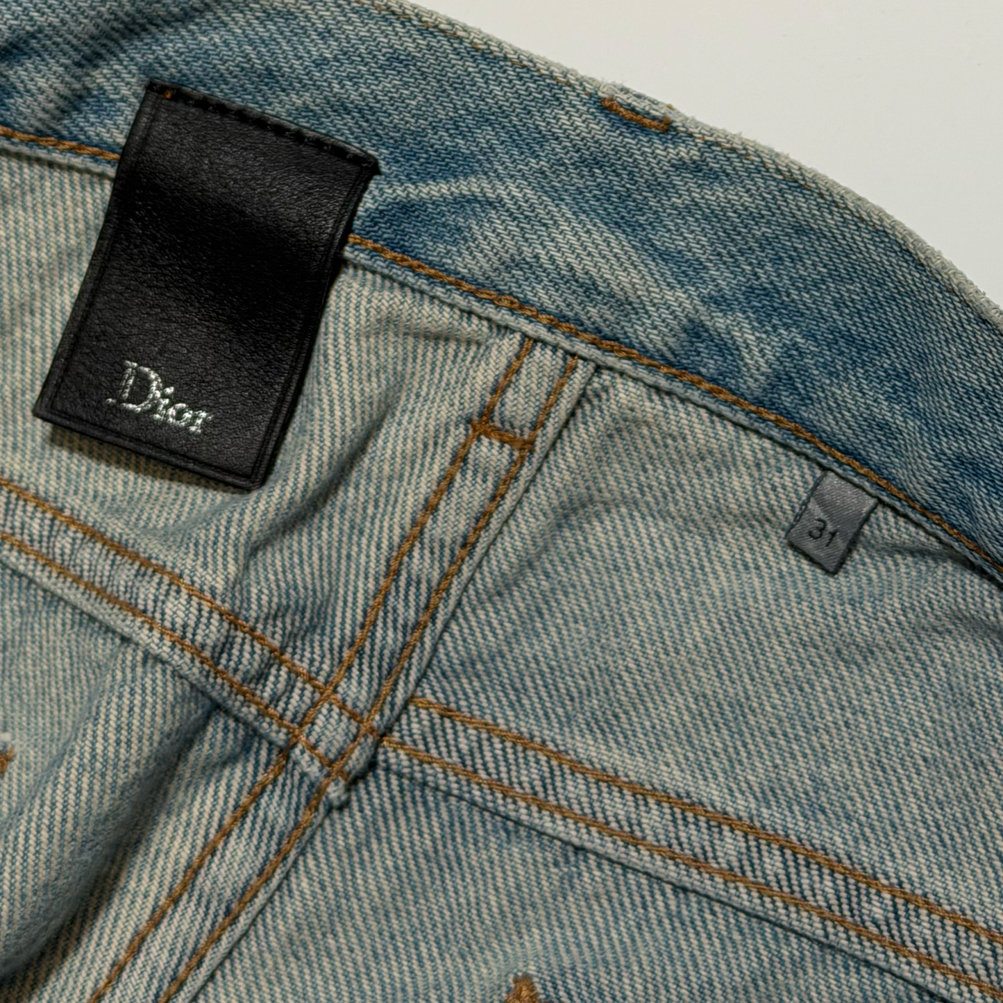 SS15 Dior Homme Handwritten Script Denim