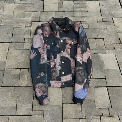 FW17 Dior Homme Dan Witz Moshpit Denim Jacket