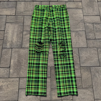 SR Studio Green Plaid Pants