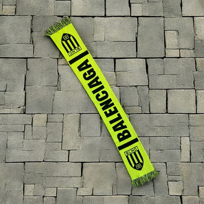 Balenciaga Neon Knit Soccer Scarf