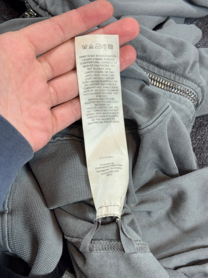 Rick Owens Cropped Grey Mountain Hoodie