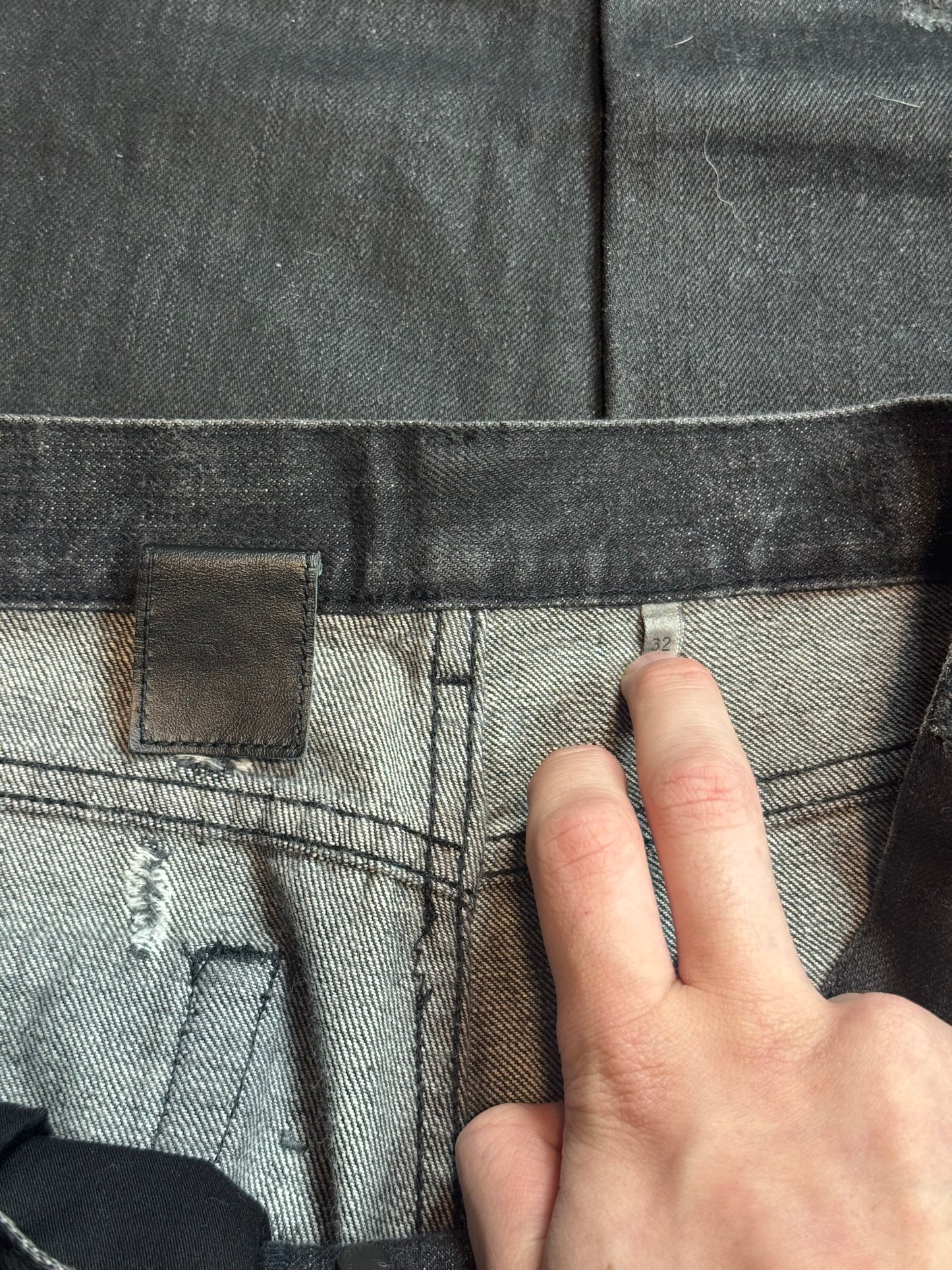 SS04 Dior Homme Strip Denim