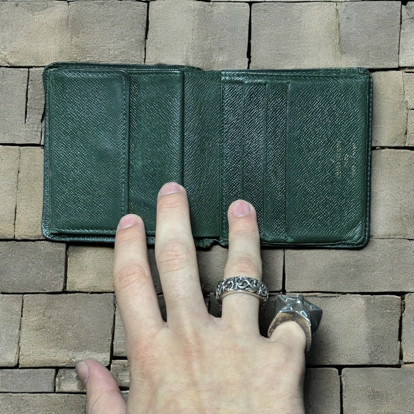 Louis Vuitton Green Bifold Wallet