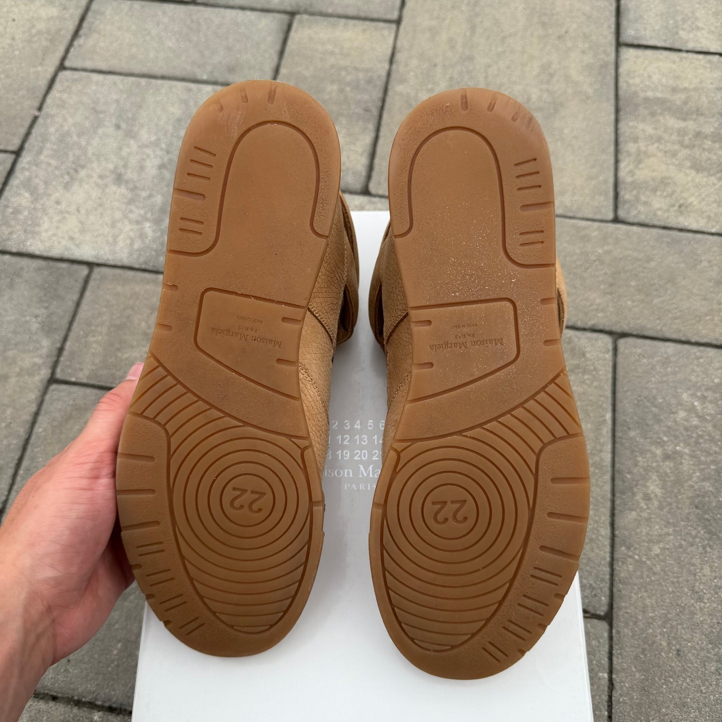 Margiela DDSTCK Mid Cream/Tan Sneaker