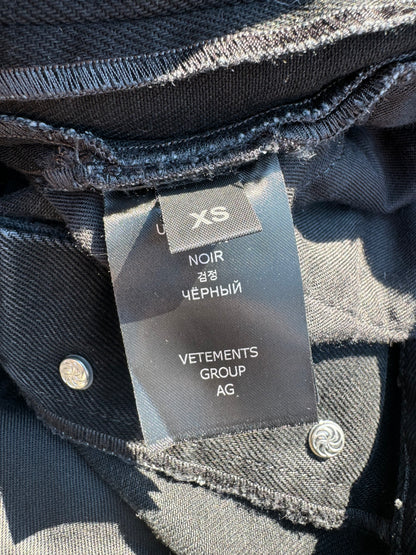 Vetements Destroyed Knee Denim