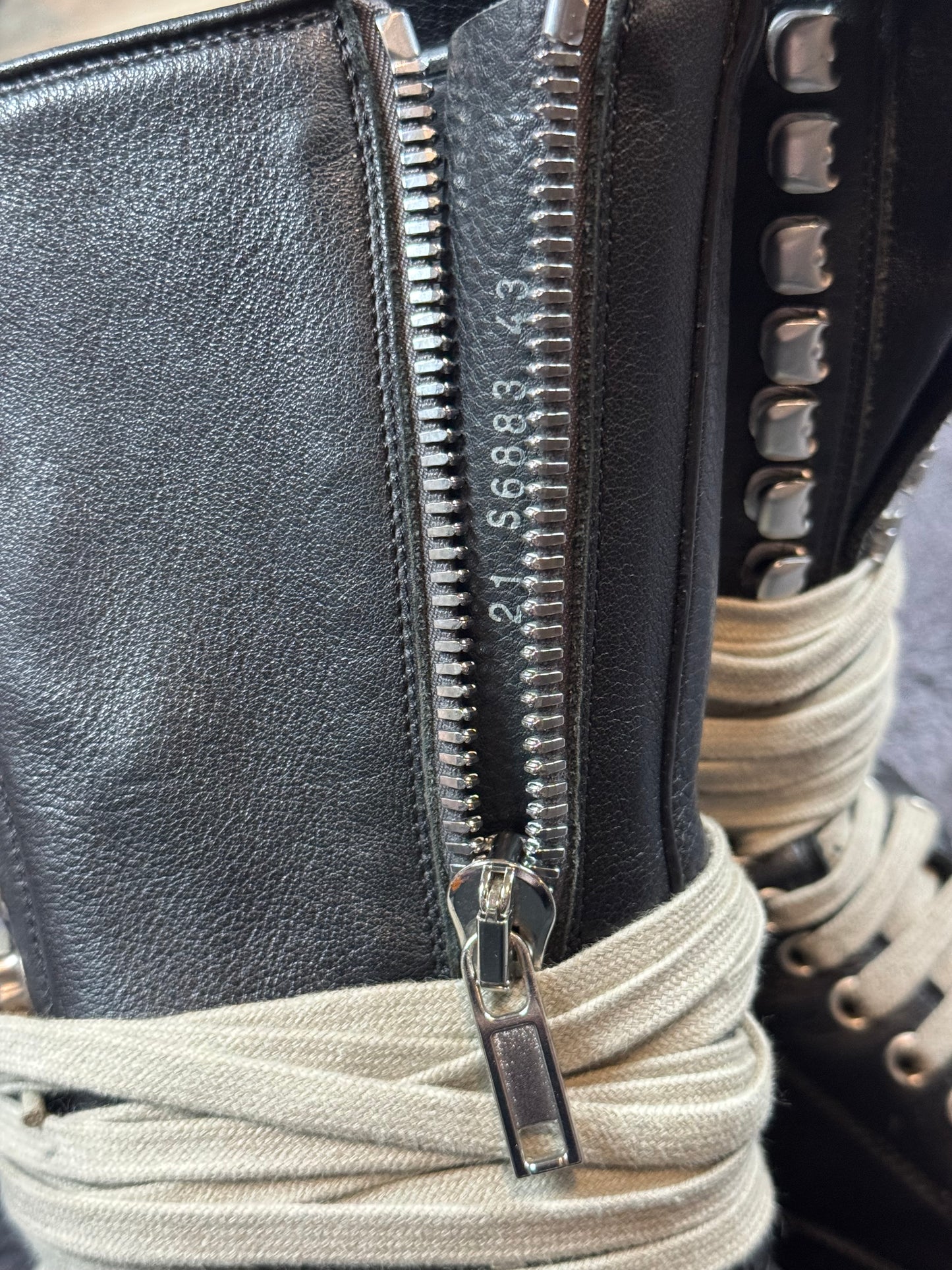SS21 Rick Owens Megalace Bozo Tractor Boots