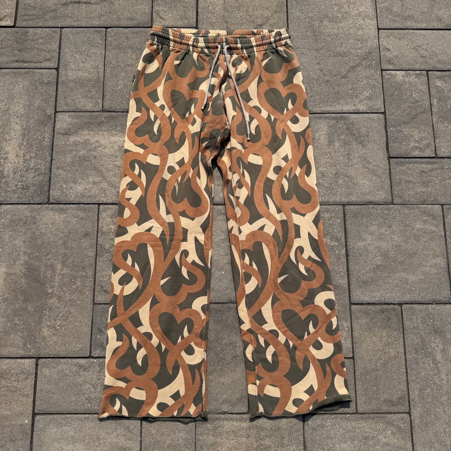 AW04 Number Nine Green Tribal Sweatpants