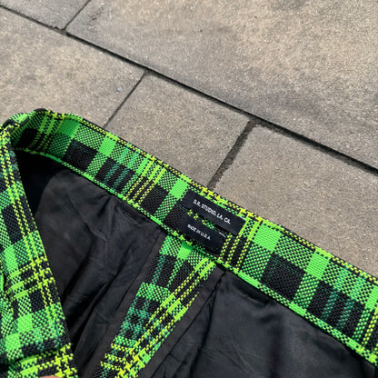 SR Studio Green Plaid Pants