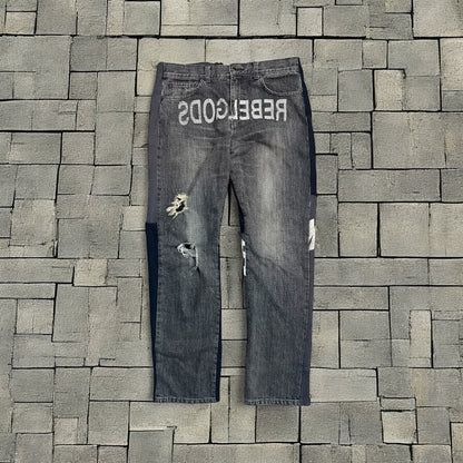AW02 Undercover “Witches Cell Division” REBELGODS Hybrid Denim
