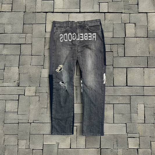 AW02 Undercover “Witches Cell Division” REBELGODS Hybrid Denim