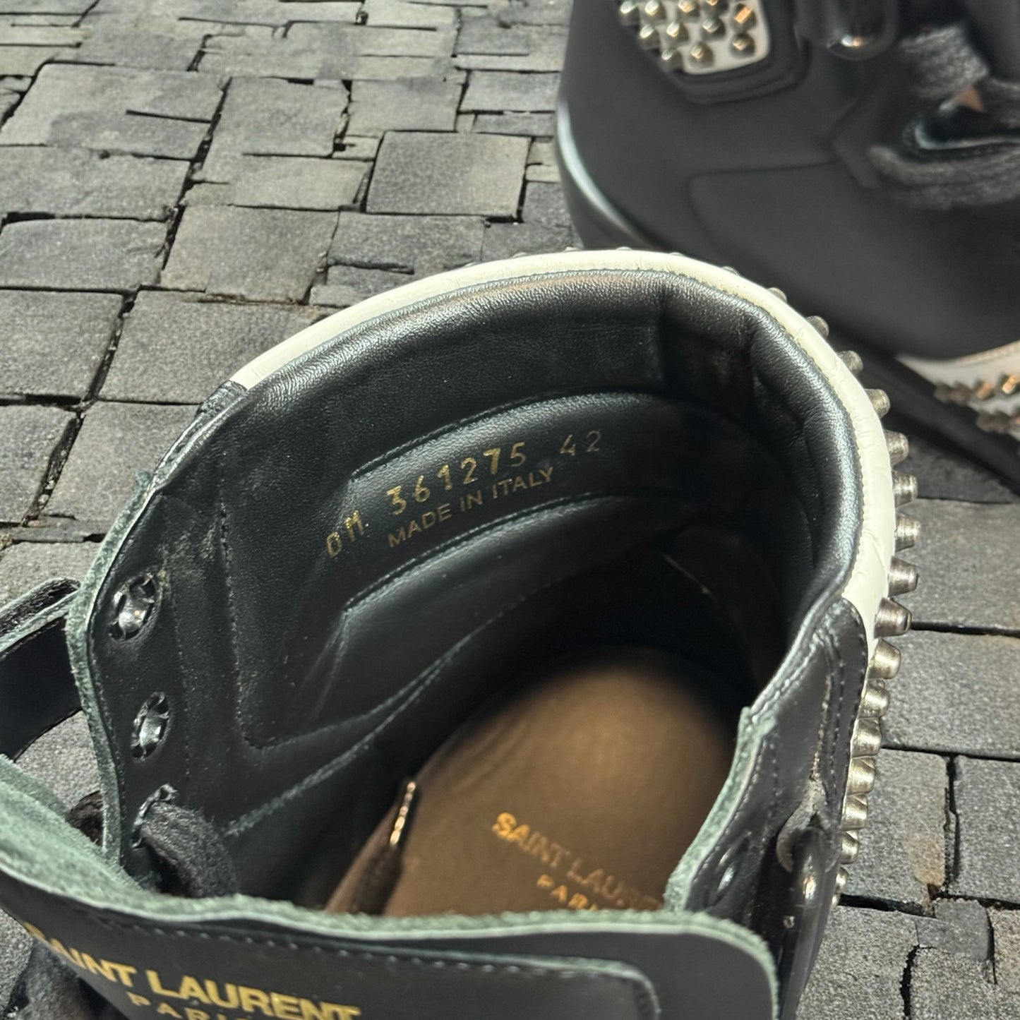 Saint Laurent Studded Hi-Top Sneaker