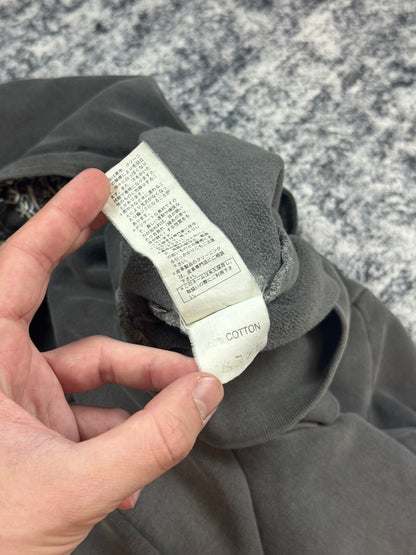 AW04 Raf Simons “Waves” Black Reverse Paisley Hoodie